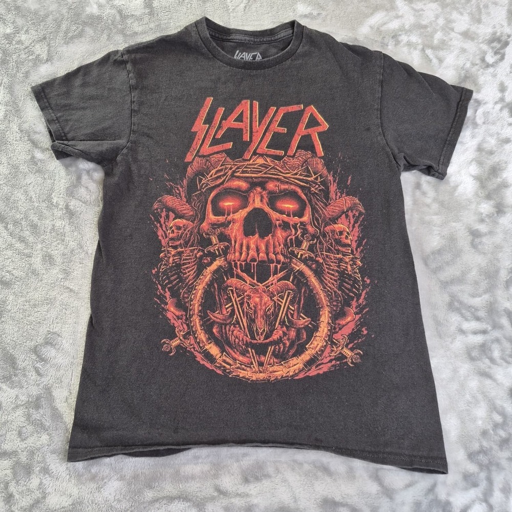 Lava Slayer T-Shirt Mens S Black Crew Neck Short Sleeve